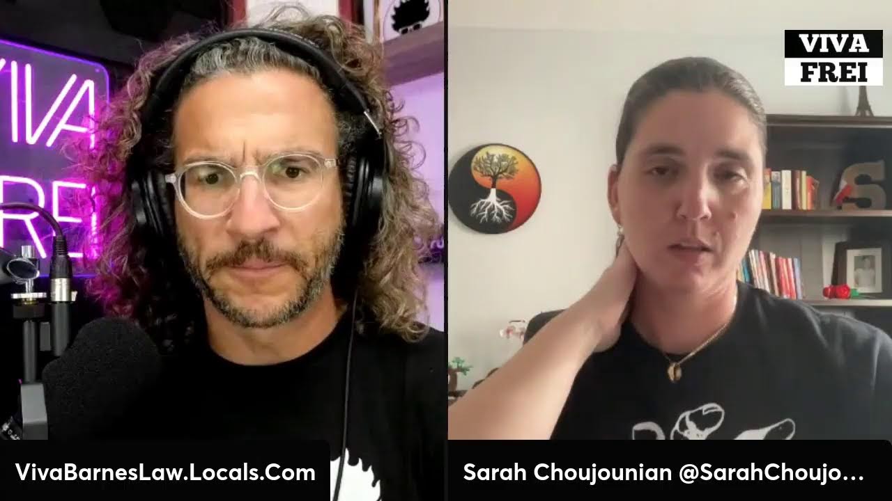 YouTube thumbnail for Viva Frei's conversation with Sarah Choujounian